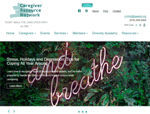 Tablet Screenshot of caregiverresource.net